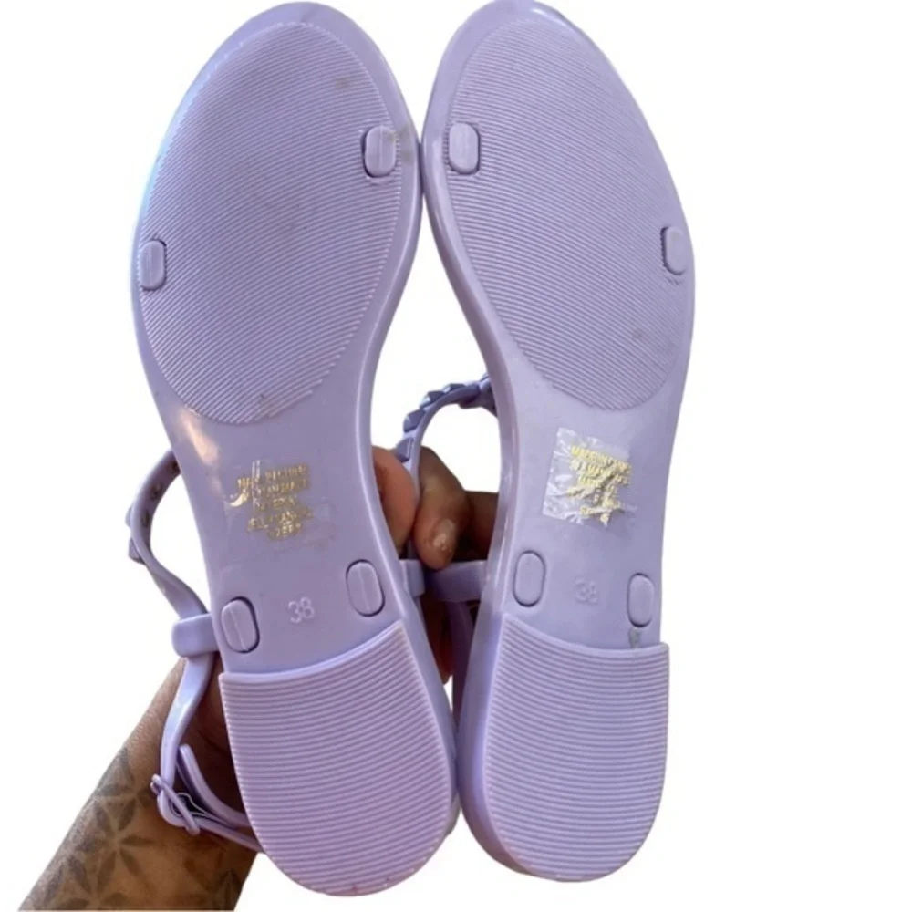 Rebecca Minkoff lilac opaque Sava sandal